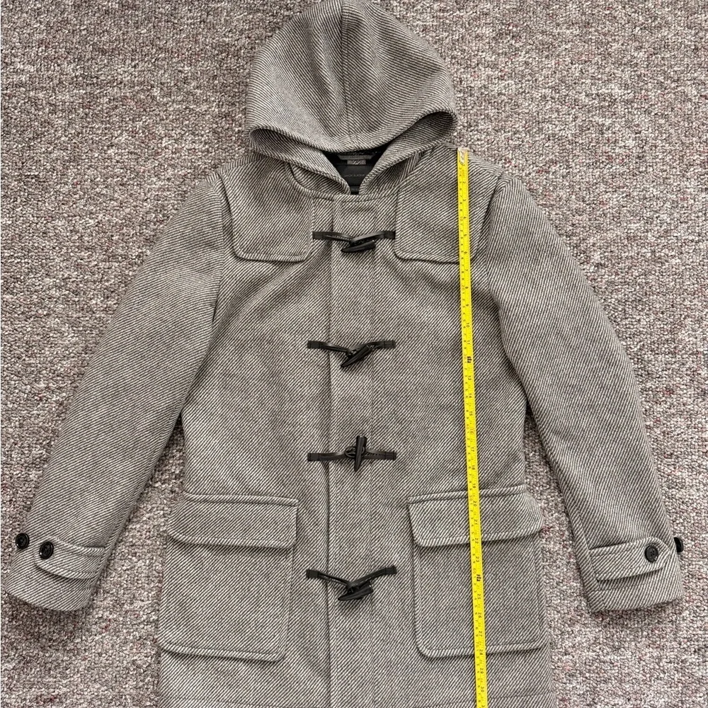 Jack and Jones Charcoal Light Gray Wool Blend Trench Pea Coat Mid length S